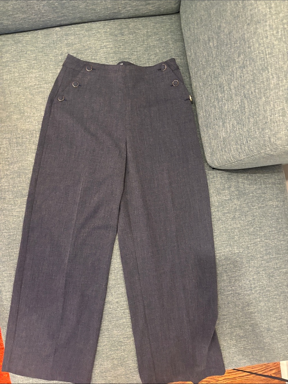 Michael Kors Wide-Leg Pants in Navy